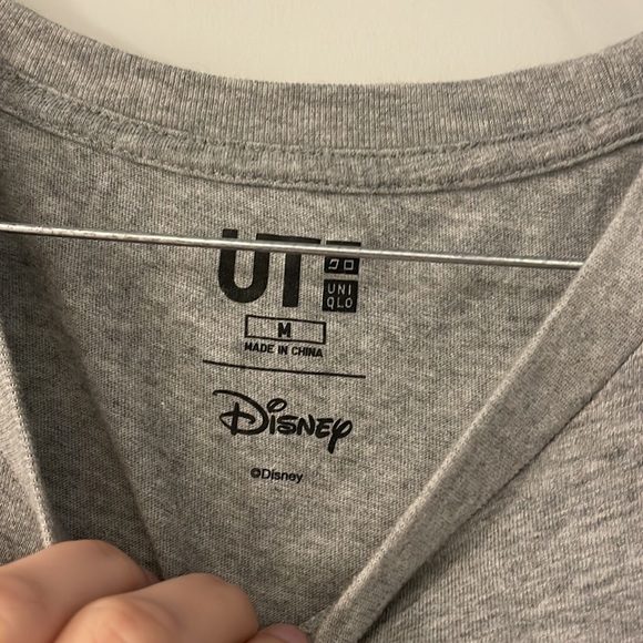 used womens medium disney mickey uniqlo pocket tshirt (cropped) - Picture 3 of 3